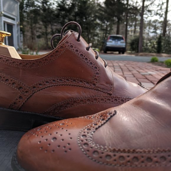 COLE HAAN GIRALDO WNGTP II - BRITISH TAN CP - USED IN BOX WITH BAG - SIZE 11.5 M - Picture 16 of 16